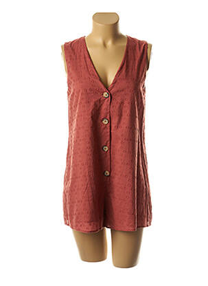 Combishort fermeture boutonnée sur le devant orange SEAFOLLY femme