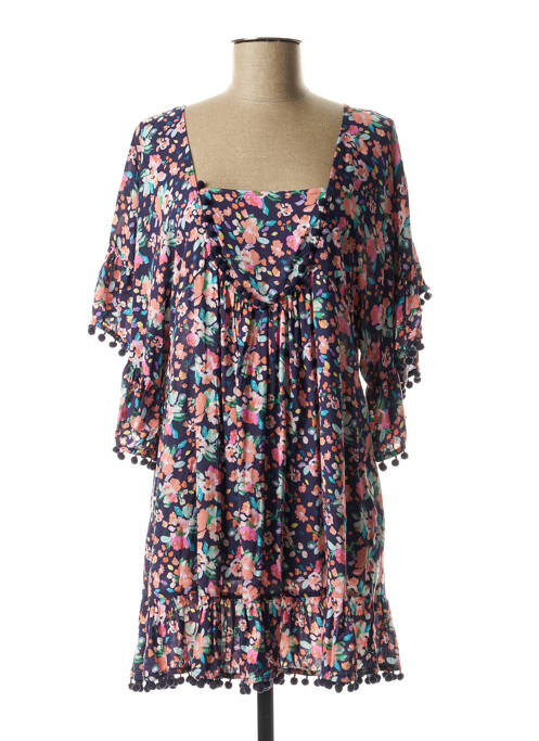 Robe courte manches longues manches longues violet YSABEL MORA femme