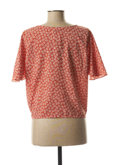 Blouse manches courtes manches courtes orange PROTEST femme