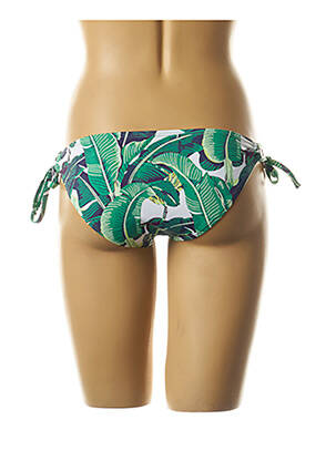 Bas de maillot de bain imprimé tie and dye culotte vert DAG ADOM femme