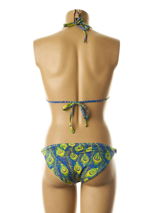 Maillot de bain 2 pièces jaune DAG ADOM pour femme