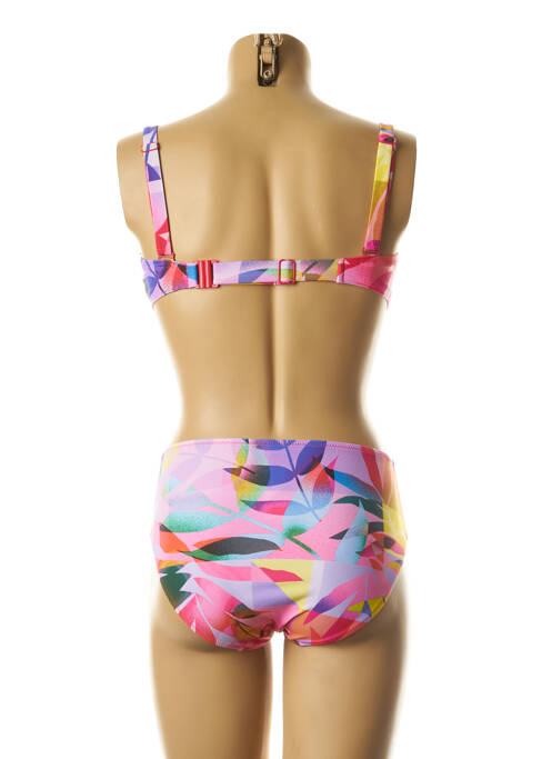 Maillot de bain 2 pièces rose YSABEL MORA pour femme