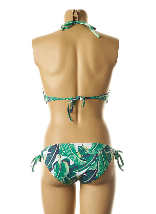 Maillot de bain 2 pièces haut soutien-gorge moulé haut soutien-gorge moulé vert DAG ADOM femme