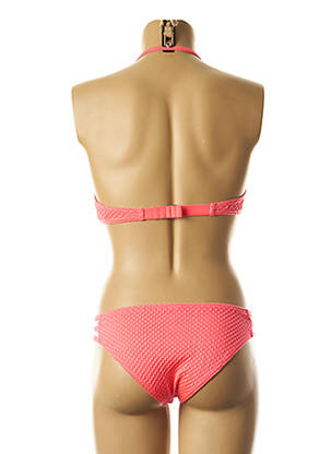 Maillot de bain 2 pièces stretch haut soutien-gorge moulé rose DAG ADOM femme