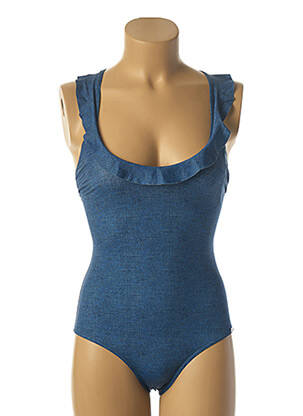 Maillot de bain 1 pièce haut bandeau haut bandeau bleu PLAGE DU SUD femme
