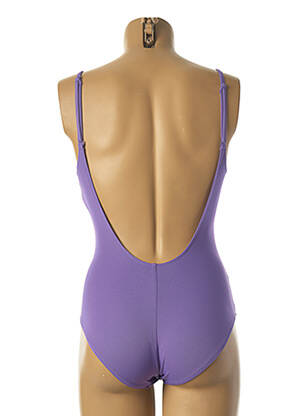 Maillot de bain 1 pièce stretch haut soutien-gorge avec mousse de rembourrage amovible violet YSABEL MORA femme