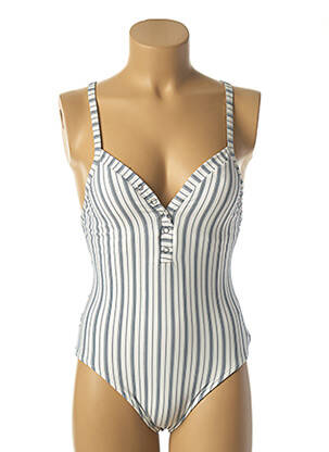 Maillot de bain 1 pièce haut soutien-gorge avec mousse de rembourrage amovible haut soutien-gorge avec mousse de rembourrage amovible blanc SEAFOLLY femme
