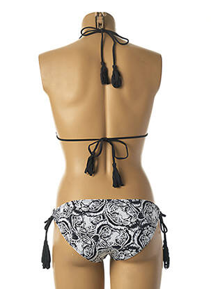 Maillot de bain 1 pièce imprimé fantaisie haut soutien-gorge avec mousse de rembourrage amovible noir DAG ADOM femme