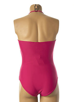 Maillot de bain 1 pièce bretelles élastiquées amovibles haut soutien-gorge moulé rose DAG ADOM femme
