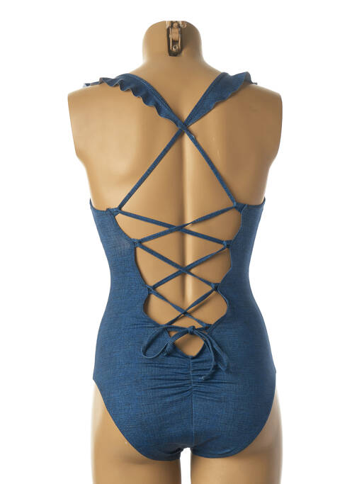 Maillot de bain 1 pièce bleu PLAGE DU SUD pour femme