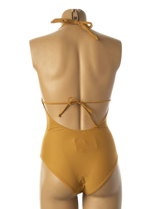 Maillot de bain 1 pièce marron DAG ADOM pour femme