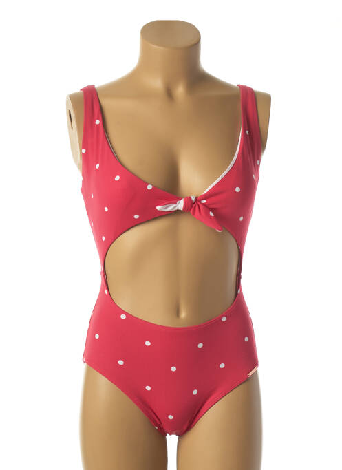 Maillot de bain 1 pièce stretch haut soutien-gorge moulé rose YSABEL MORA femme