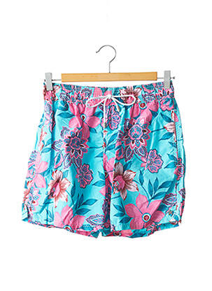 Short de bain tissage popeline bleu BAYAHIBE homme