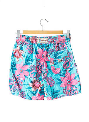 Short de bain tissage popeline bleu BAYAHIBE homme