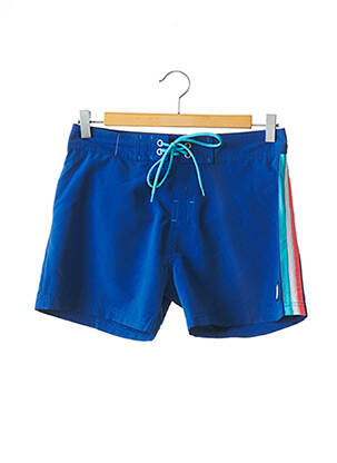 Short de bain tissage popeline bleu SUN PROJECT homme