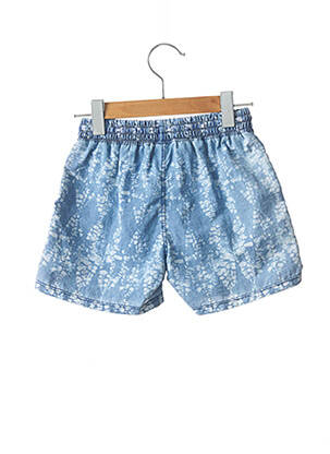 Short de bain tissage popeline bleu BORABORA garçon