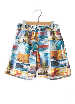 Short de bain tissage popeline bleu BORABORA garcon