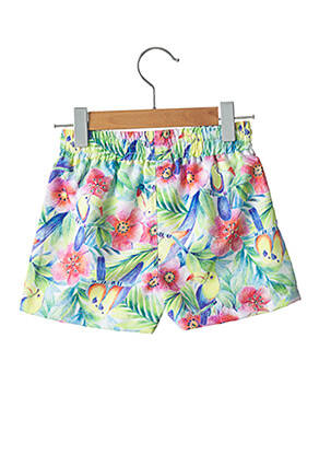 Short de bain tissage popeline vert BORABORA garçon