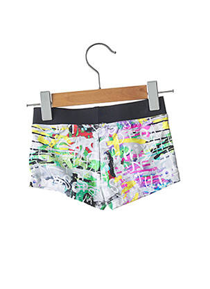 Short de bain stretch gris BORABORA garçon