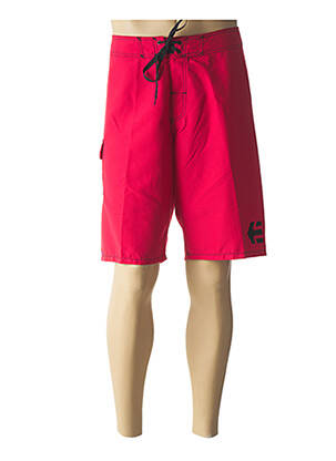 Bermuda taille élastique rouge ETNIES homme