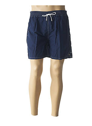 Short de bain tissage popeline bleu BAYAHIBE homme