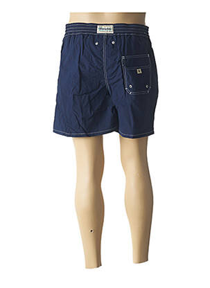 Short de bain tissage popeline bleu BAYAHIBE homme