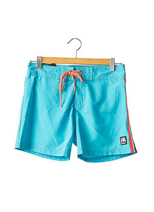 Short de bain tissage popeline bleu SUN PROJECT homme