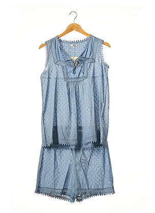 Pyjashort bleu CANAT pour femme