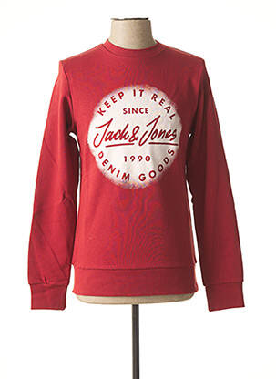 Sweat-shirt rouge JACK & JONES pour homme