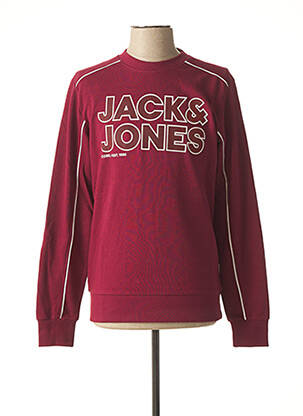 Sweat-shirt rouge JACK & JONES pour homme