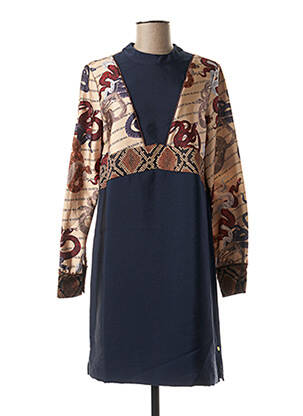 Robe mi-longue bleu MAISON SCOTCH pour femme