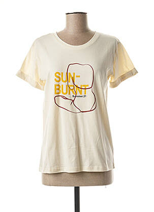 T-shirt beige SUNCOO pour femme