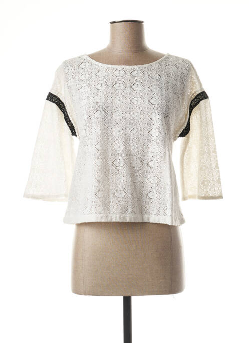 Top beige I.CODE (By IKKS) pour femme