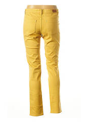 Jeans coupe slim jaune IKKS pour femme seconde vue