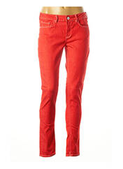 Jeans coupe slim rouge SCOTCH & SODA pour femme seconde vue