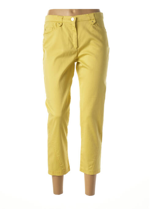 Pantalon 7/8 jaune CHRISTINE LAURE pour femme