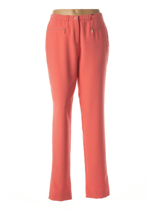 Pantalon droit orange GUY DUBOUIS pour femme