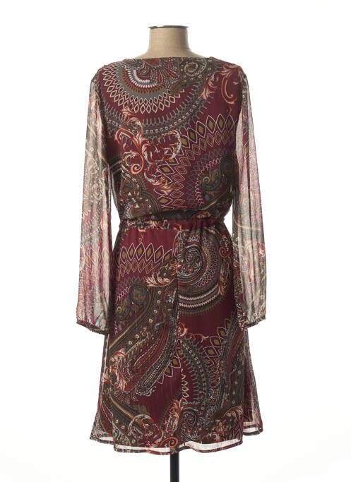 Robe mi-longue rouge DIANE LAURY pour femme