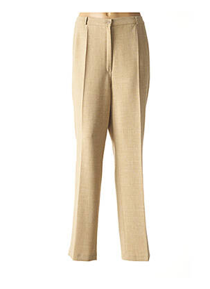 Pantalon droit jaune MARYVET femme