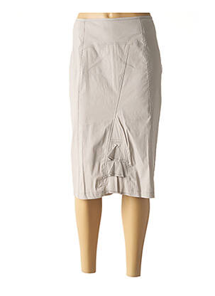 Jupe mi-longue gris TELMAIL femme