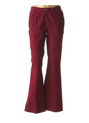 Jeans bootcut rouge STK pour femme seconde vue