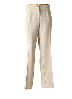 Pantalon droit beige TELMAIL pour femme