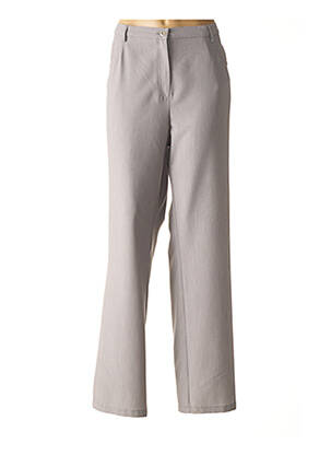 Pantalon droit gris LEWINGER pour femme
