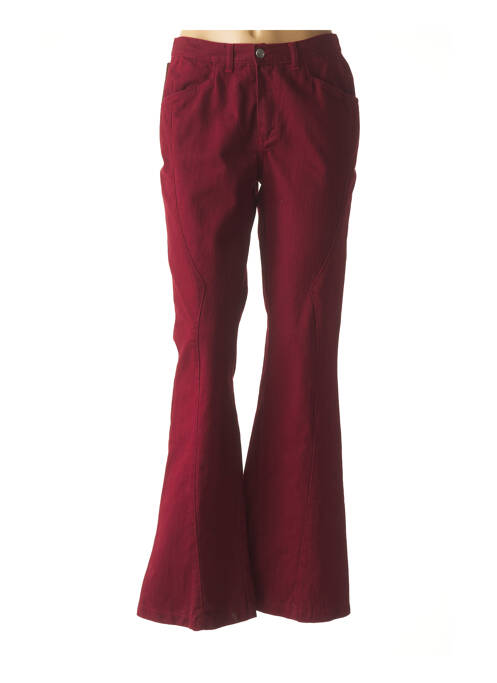 Jeans bootcut rouge STK pour femme