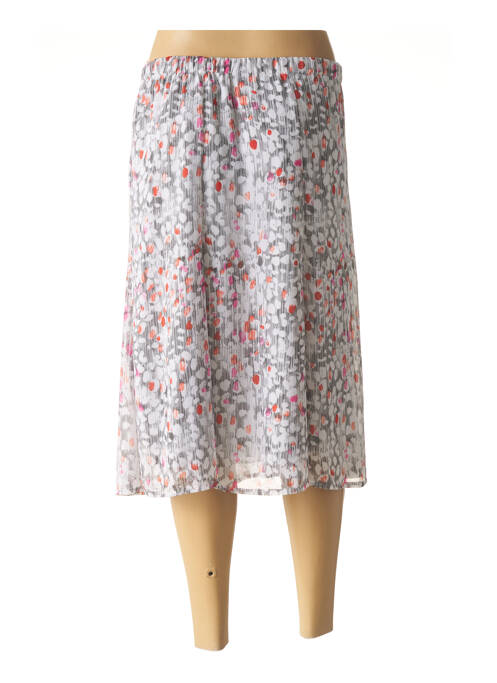 Jupe mi-longue gris GEVANA pour femme