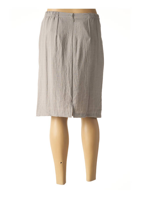 Jupe mi-longue gris GEVANA pour femme