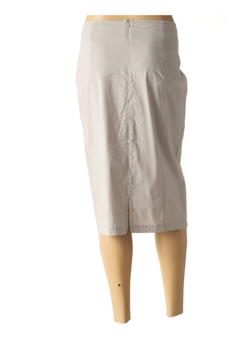 Jupe mi-longue gris TELMAIL pour femme