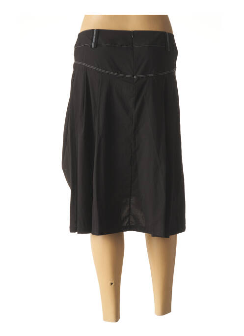 Jupe mi-longue noir FEMMES JE VOUS AIME pour femme