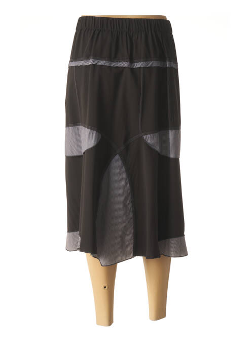 Jupe mi-longue noir S.QUISE pour femme