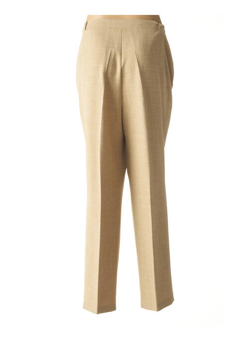 Pantalon droit jaune MARYVET pour femme